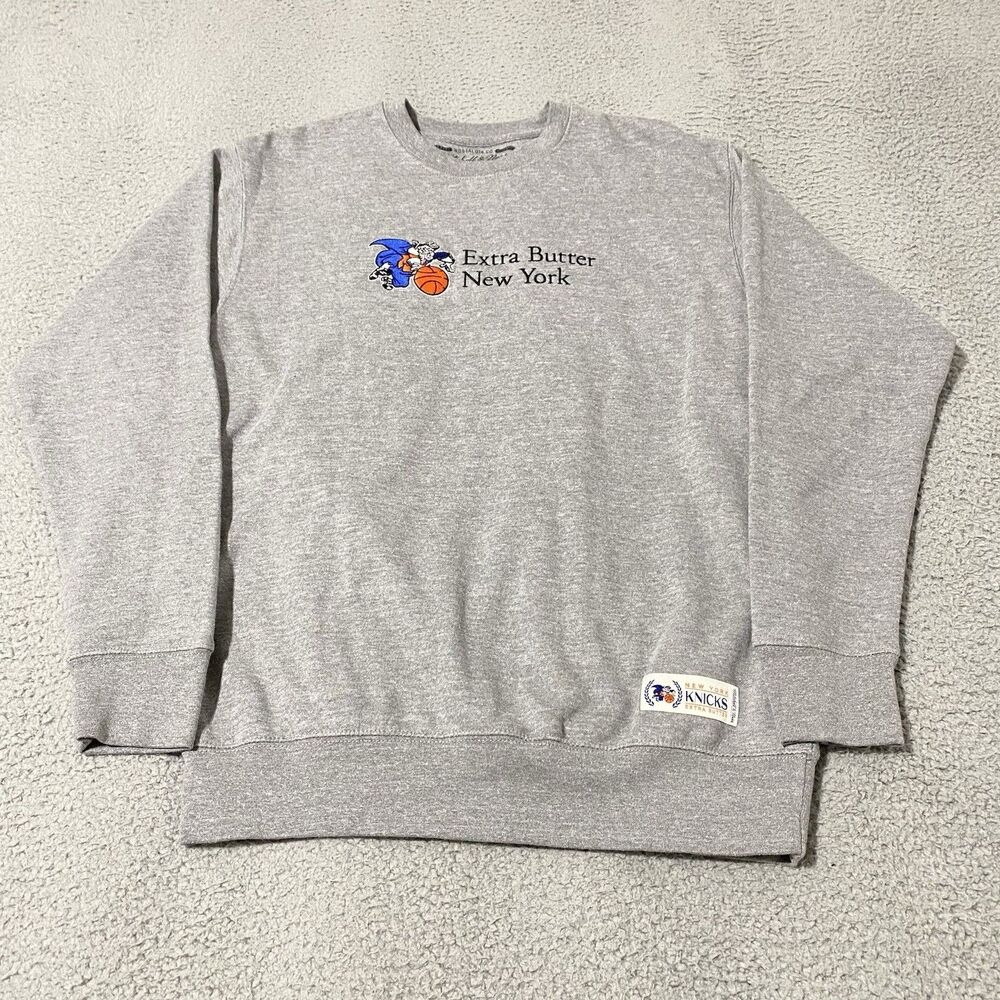New York Knicks Extra Butter Mitchell Ness Sweatshirt Mens M Crewneck Pullover